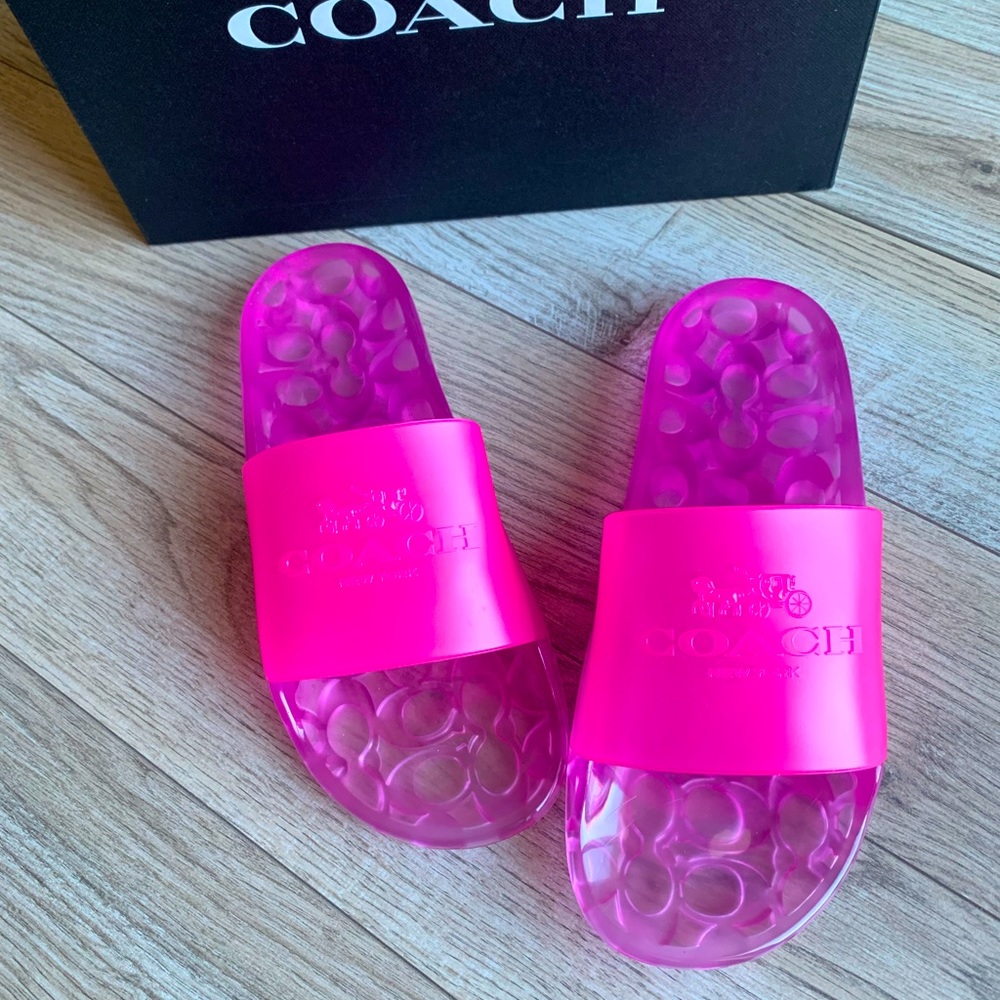 Coach Ulyssa Rubber Slides NIB